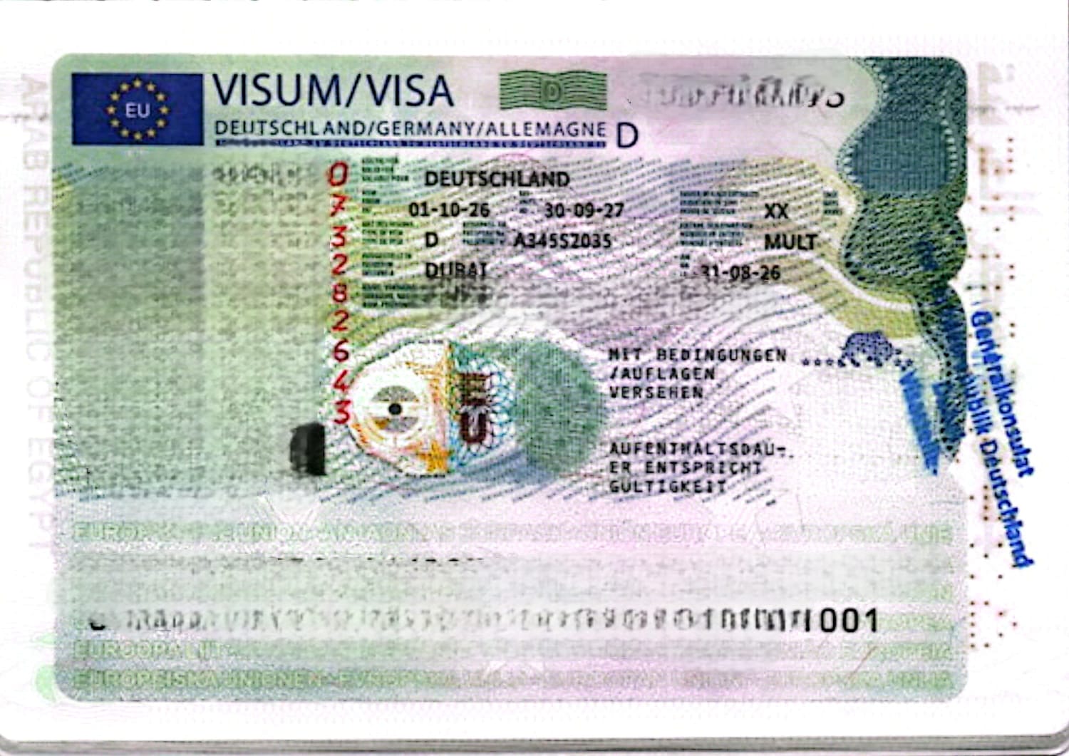 Germany student visa granted to Rama Atallah for dentistry foundation year studies